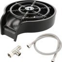 Homewerks GR001SS Glass Rinser for Kitchen Sinks, Bar Glass Rinser Stainless Steel (1.2 GPM)