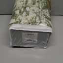 DriftAway 100% Blackout Toile Linen Curtains for Bedroom Double Layer Farmhouse French Country Vintage Printed Pattern Thermal Sound Lined Back Tab Living Room Drapes 90 inch Long 2 Panels Loden Green