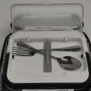 EAST OAK Cordless Electric Lunch Box for Adults, Heated Lunch Box Battery Powered with Automatic Heating, 5.5 Cups Portable Food Warmer with Removable Tray Divider (Black-Cordless)