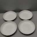 8 Inch Ceramic Pasta Bowls set of 4, 40 Oz White Serving Bowls - Microwave, Dishwasher & Oven Safe, Shallow Soup Bowls for Salad, Pasta, Cereal