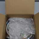 RV Propane Regulator 2 Tank 18" Hoses with 48" Stainless Braided Extension Hoses, 2-Stage Manual Changeover LP Propane Gas Regulator with Gauge for RVs Vans Trailers Campers