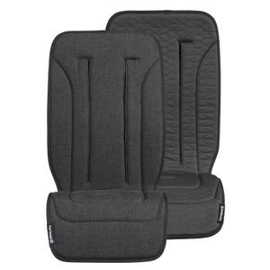 UPPAbaby Reversible Seat Liner/Water-Resistant and Comfortable/Easy Stroller Attachment/Reed (Charcoal Denim/Cozy Knit) (1 Count (Pack of 1))