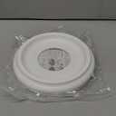 2Packs Molded Nylon Ceiling Medallion for Light Fixtures and Ceiling Fans, 9.8"OD x 4"ID x 0.94"P (Fits Canopies up to7-1/4")White