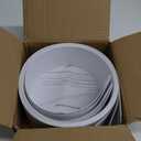 82.5" x 3.5" White PVC Vertical Blind Replacement Slats Curved Smooth (5 Pack)