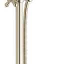 Delta Faucet 3-Spray H2Okinetic Slide Bar Hand Held Shower with Hose, Polished Nickel 51308-PN