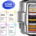6 Pack 20 Stage Shower Filter Replacement Cartridge, Shower Head Filter Refill for Hard Water to Remove Chlorine Fluoride Heavy Metal, High Output Bath Cartridges for Skin Hair Healthy