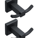 Alise Double Towel Hooks Gold, Wall Mount Coat Hook Towel Robe Clothes Hanger for Bathroom Kitchen Garage Hotel Cabinet, SUS304 Stainless Steel Wall Hooks for Hanging Coat Hat Towel, Pack of 2