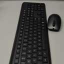 Wireless Keyboard and Mouse Combo, Full Size Silent Ergonomic Keyboard and Mouse, Long Battery Life, Optical Mouse, 2.4G Lag-Free Cordless Mice Keyboard for Computer, Mac, Laptop, PC, Windows (Black)