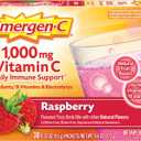 Emergen-C 1000mg Vitamin C Powder, with Antioxidants, B Vitamins and Electrolytes, Supplements for Immune Support, Caffeine Free Fizzy Drink Mix, Raspberry Flavor - 30 Count/1 Month Supply
