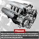 92mm Intake Manifold with Fuel Rails & Hardware Kit, Compatible with Chevy GM LS LS1 LS2 LS6 Engines 4.8L 5.3L 5.7L 6.0L High Flow Aluminum Sheet Metal (Silver)