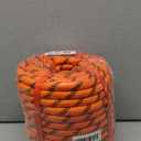 Double Braided Arborist Rigging Rope - 1/2 in X 100 ft 24 Strands Outdoor Pulling Heavy Duty Polyester Bull Rope for Swing Tree Work Camping Rescue Hiking Logging - Orange