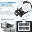 W10913953 49tyz-e120a1 Washer Shift Actuator and W10721967 W10006384 Washer Pulley Clutch Kit and Drive Belt Compatible with Whirl-Pool Ken-More May-tag Washing Machines by Fetechmate