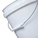 Consolidated Plastics 2 Gallon Food Grade Buckets, BPA Free Container Storage, Durable HDPE Pails, Made in USA (3 Pack, White) - NO LIDS