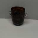 1 Pcs Tortoise Pattern Ice Bucket Glass 6.6 Inch Diameter Chiller Beverage Tub Cocktail Home Bar Accessories, Wine, Beer Ice Bucket for Drinks and Parties, Champagne Drink Cooler