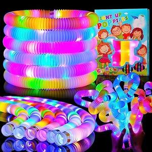 Mikulala 24 Pcs Light up Party Favors for Kids 4-8-12, Halloween Glow Sticks Accessories for Kids, Neon Birthday Gifts, Go Return Goodie Bag Stocking Stuffer Fillers Classroom Prizes for Boys Girls