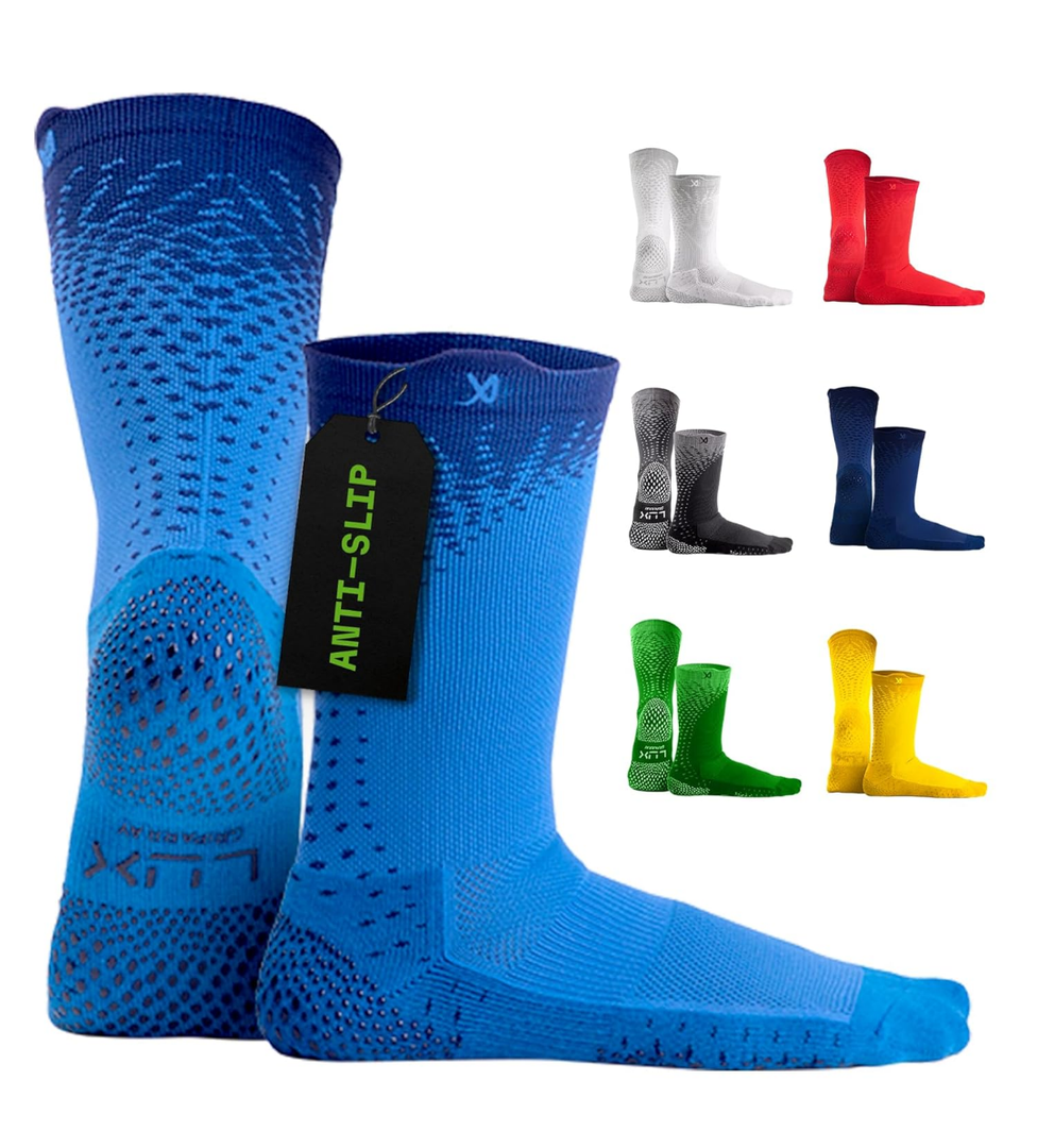 LUX Sports ProCleat Performance Grip Socks GripArray™ - Athletic Socks for Performance Sports - Grip Socks for Men and Women