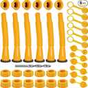 Gas Can Spout Replacement Kit, Gas Can Nozzle Replacement (6 Kit-Yellow) All gaskets are installed and ready to use upon receipt. For 1/2/5/10 gallon gas can. Easy and convenient to use