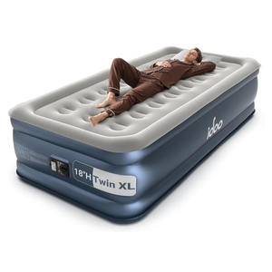 iDOO Twin XL Air Mattress Built in Pump, Upgraded Inflatable Blow up Mattress, 2-Min Twin Size Air Mattress for Home Guest, 80'' Extra Long Air Bed with Carry Bag, Colchon Inflable