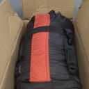 Teton LEEF Lightweight Mummy Sleeping Bag Perfect for Camping, Hiking, and Backpacking; Cold Weather Option, Compression Sack Included (0F Short, Fire/Slate)