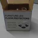 Chair Leg Floor Protectors Chair Leg Protectors for Hardwood Floors Felt Silicone Caps Strengthen Bottom Protection Anti-Scratch Reduce Noise 16 Pack Clear Round Small Fit 1/2" to 3/4" (14-19mm)