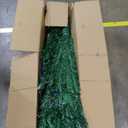 6ft Slim Artificial Christmas Tree, Green Fir with 583 Realistic Branch Tips, Sturdy Metal Base, Flame Retardant, Easy Assembly (19, Green, 6' Tall Unlit Slim Fir Artificial Christmas Tree) (5ft 11in)