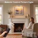 Picture Light for Wall, 4000mAh, 13.8 Inch, 2 Pack Grey