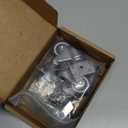 4Pcs 1.5" Swivel L-Bracket Caster Wheels, Small Heavy Duty Side Mount L-Shaped Plate Casters, Silent Rubber Wheels for Furniture, Cabinet, DIY Project, Capacity Lbs: 194Lbs (with 2 Brakes)