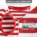 CtilFelix Dog Shirt Striped Clothes Stretchy Vests for Small Medium Large Dogs Boy Girl Cat Apparel Soft Cotton Puppy T-Shirts Lightweight Pet Tank Top Kitten Outfit Pack-2 Red & Blue 4XL (4XL- Chest ~31" / 35~55 lbs)