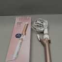 Conair Double Ceramic 1-Inch Curling Iron, 1-Inch Barrel Creates Classic Curls, Hair Curler for Use on Short, Medium, & Long Hair, White/Rose Gold