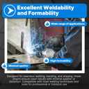 5 Pack 20 Gauge Sheet Metal Steel, 12" x 6" Cold Rolled Steel Sheet Plate,Durable Weldable Plate for DIY, Auto Repair, Industrial Projects