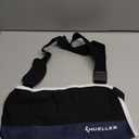 MUELLER Sports Medicine Adjustable Arm Sling - Comfortable Support for Left or Right Shoulder and Arm Injury, For Men and Women, Blue w/ Black Mesh, One Size Fits Most