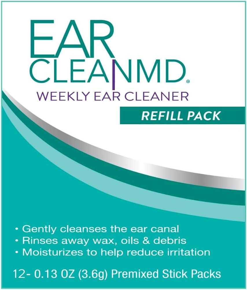 2 x eosera Ear Clean MD Refill Pack - eosera Ear Clean MD Powder for Enhanced Ear Canal Care | 12 Packets | Weekly Maintenance for Optimal Ear Health