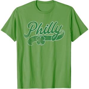 Philly Philadelphia Shamrock St. Patrick's Day Gift Irish T-Shirt XL