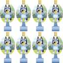Unique Bluey Party Plastic Blowouts (Pack of 8) | Party Blowouts for Kids - Perfect for Birthdays & Celebrations
