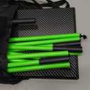 BKF Golf Alignment Sticks and Angle Holder Set with Portable Bag, Golf Swing Trainer, Golf Training Practice Teaching Aid and Equipment, Golf Accessories Gifts for Man