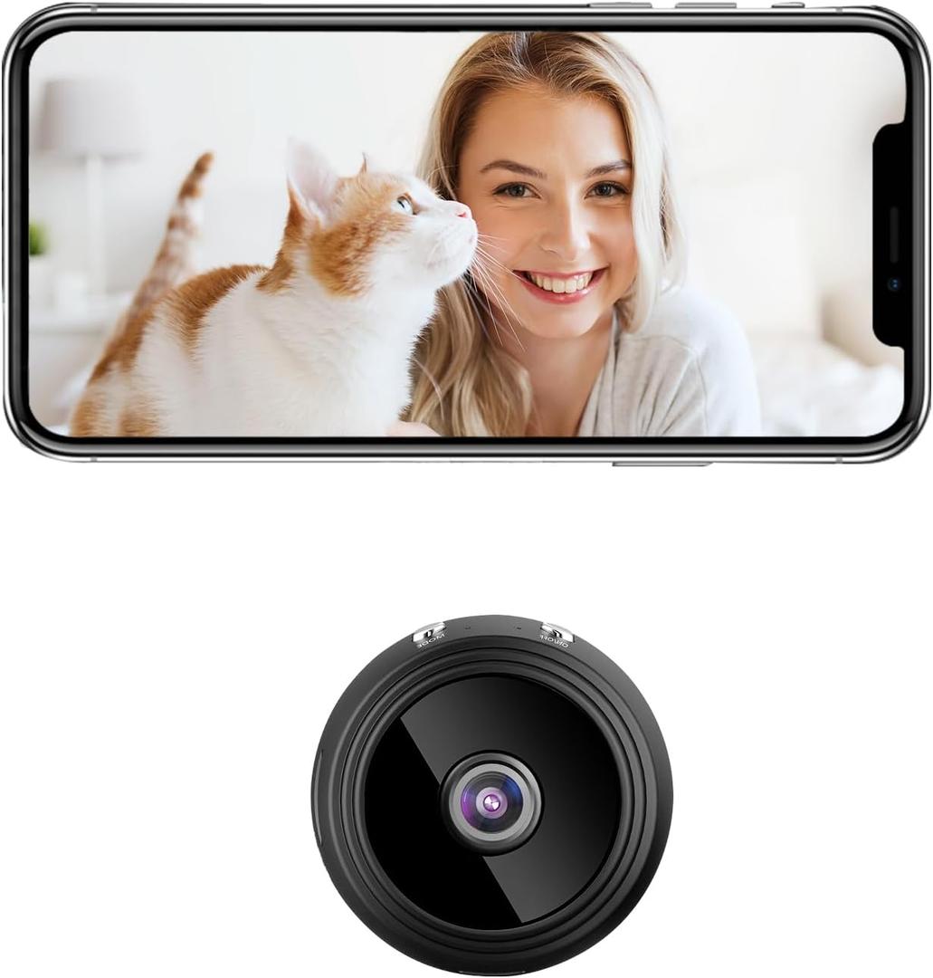 1080p HD WiFi Security Camera -Indoor Nanny Cam -Surveillance Cameras with Motion Detection and Night Vision - Home Security for with App
