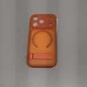 For iPhone 17 Pro Case Magnetic with Stand, Camera Control Button, Full Lens Protection, Compatible with MagSafe, Military Grade, Translucent Thin Women Men Hard Case for iPhone 17 Pro, Orange