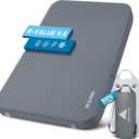 Hikenture 4" Thick Self Inflating Sleeping Pad, Foam & Air Camping Mattress, 9.5 R-Value Insulated Sleeping Mat, Portable All Season Camping Pad for Tent, Car, Cot, Truck (Full (80"53"))