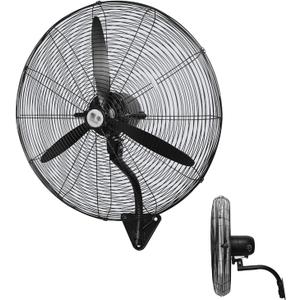 Industrial Wall Mount Fan with 3 Speeds & Oscillation, Durable 3-Blade Design for Garage, Workshop, Greenhouse, and Farm Cooling-65cm/26in