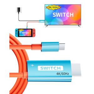 Switch 1 TV Dock Docking Station for Nintendo Switch 1,Portable 2025 New Models Adapter Support 4K/60HZ TV Dock Mode, (Blue and Red)