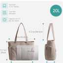HomemeDiary Tote Bag for Women, Puffer Quilted Lightweight Shoulder Bag, Puffy Travel Work Gym Handbag with Wet Dry Pocket