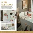 Bathtub Caddy Tray for Luxury Bathroom Bath tub Table Caddy Tray Shelf for Shower with Gold Handles fits All bathtubs