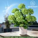 2 pack fake flowers Trees UV Resistant Artificial Hydrangea Plants indoor outdoor realistic floor plants large faux plastic plantas in Pot for home Porch Garden Office Porch Patio front bonsai Decor
