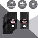 Neatiffy 54 x 108 Inch 6 Pack Rectangle Plastic Table Cloth Picnic/Camping/Party/Banquet Table Cover. Disposable/Reusable Tablecloths -Black