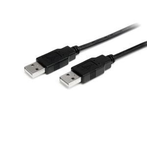 USB 2.0, Male USB Type A to Male USB Type A, Black