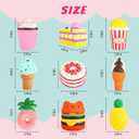 Slow Rising Jumbo Squishies Toys Set - 9 Pack Soft Kawaii Squishy Hamburger Popcorn Cake Ice Cream Donut Stress Relief Squeeze Toy for Boys and Girls