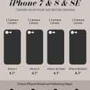 Toycamp for iPhone SE Case - for iPhone 8/7 Case Cute Women Girly Girls Glitter Phone Cover Kawaii Sparkle Bling Aesthetic Pretty Unique Design Funda for Apple SE 2nd/3rd Generation, Mirro Heart