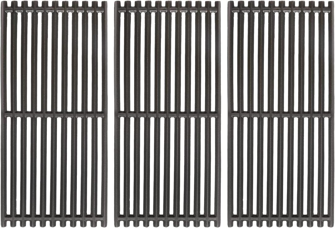 17" Cast Iron Grill Grates for Charbroil Commercial Infrared 463355220 463242516 463242515 466242615 463243016 463346017 466242616 463364824 3-Burner Parts for Charbroil Grill Grates G466-0025-W1A