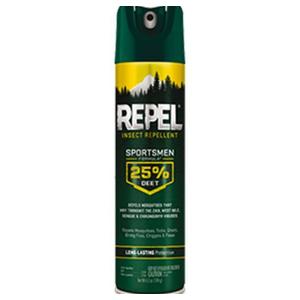 REPEL SPORTSMEN FAMILY AEROSOL 25% DEET 6.5OZ HG-94137