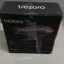 TREZORO Diffuser - Professional Ionic Hair Dryer with Powerful 2200W Motor for Quiet and Fast Drying - Negative Ions Reduce Frizz and Maintain Hair Health - Diffuser Attachment for Curly Hair (Jet Black Diffuser)